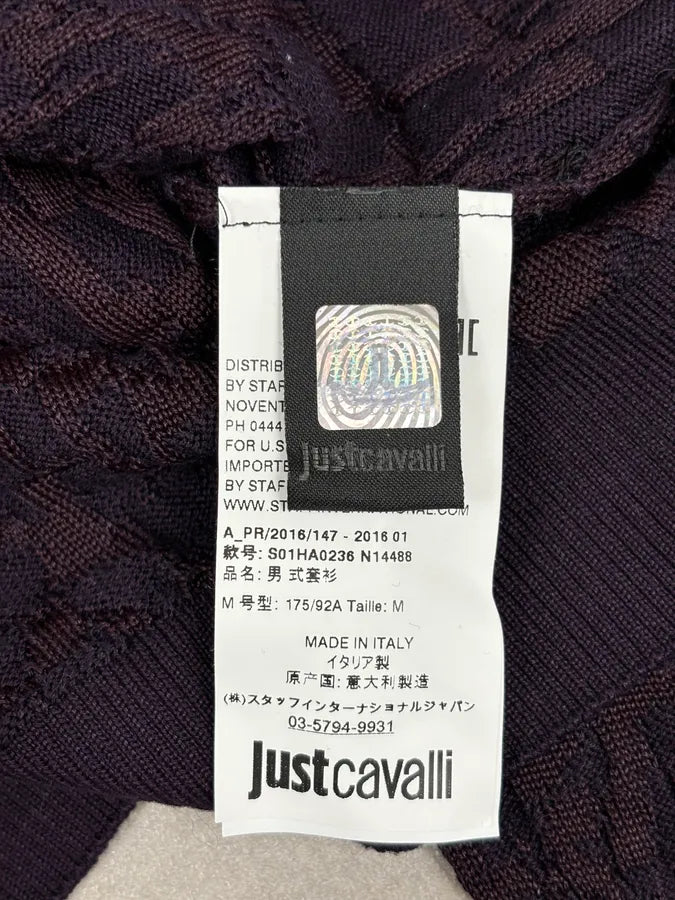 SS2016 Cavalli Red Black Ombre Wool Gradient Sweater SbmRuOe 9