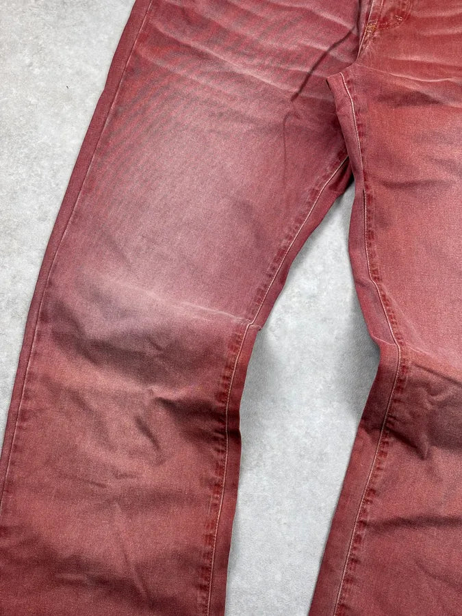 2000s Cavalli Red Gradient Relaxed Pants  iuifzDy 8