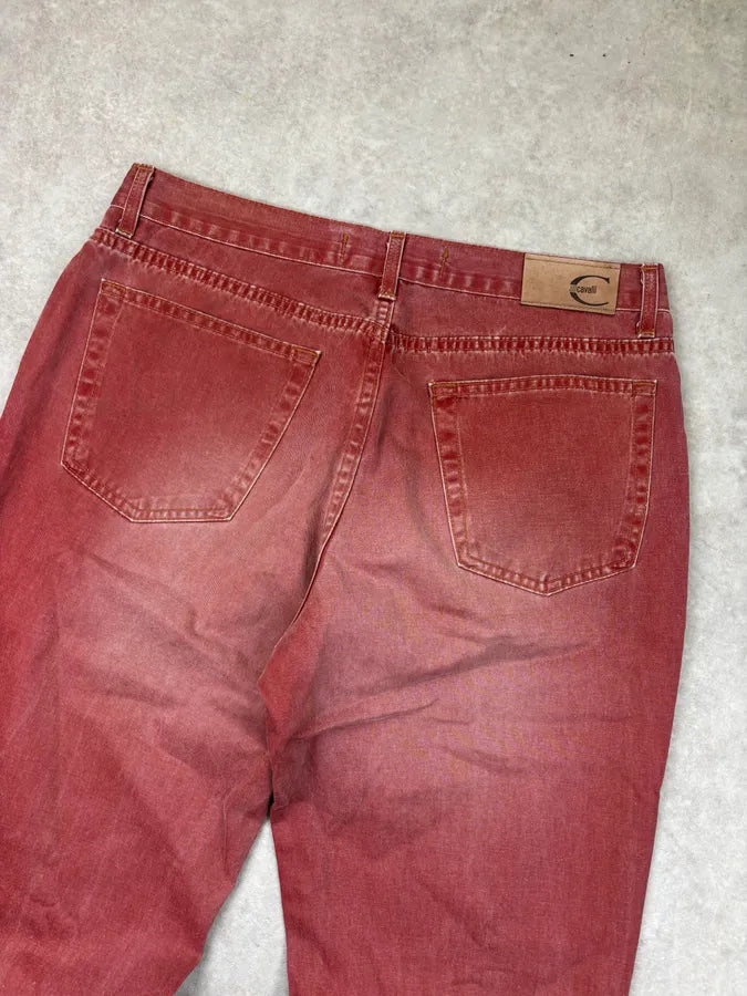 2000s Cavalli Red Gradient Relaxed Pants  iuifzDy 6