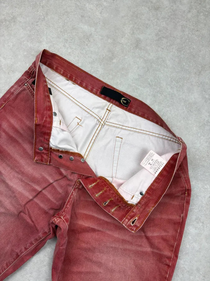 2000s Cavalli Red Gradient Relaxed Pants  iuifzDy 9