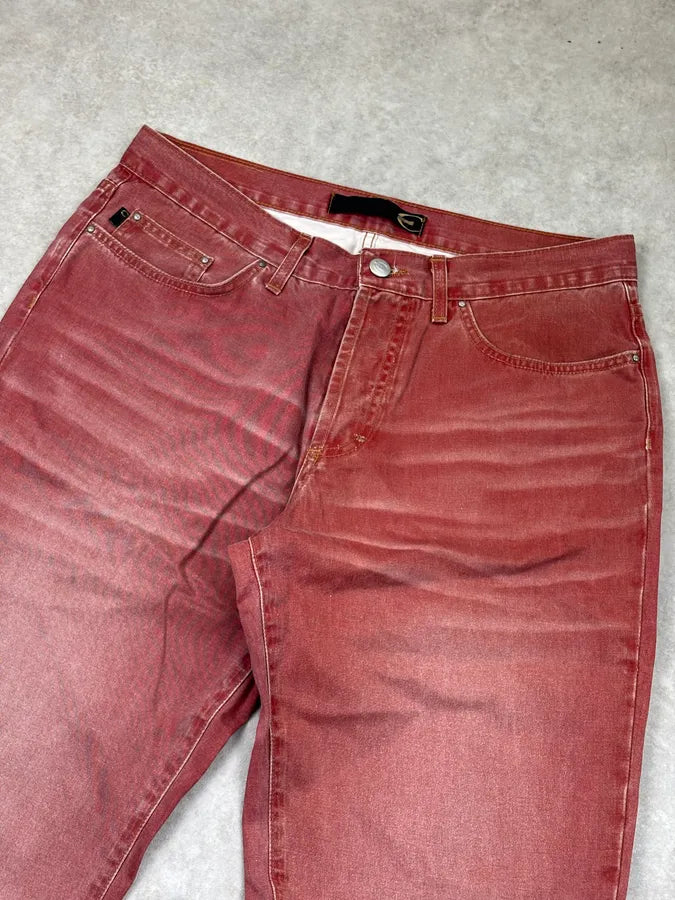 2000s Cavalli Red Gradient Relaxed Pants  iuifzDy 4