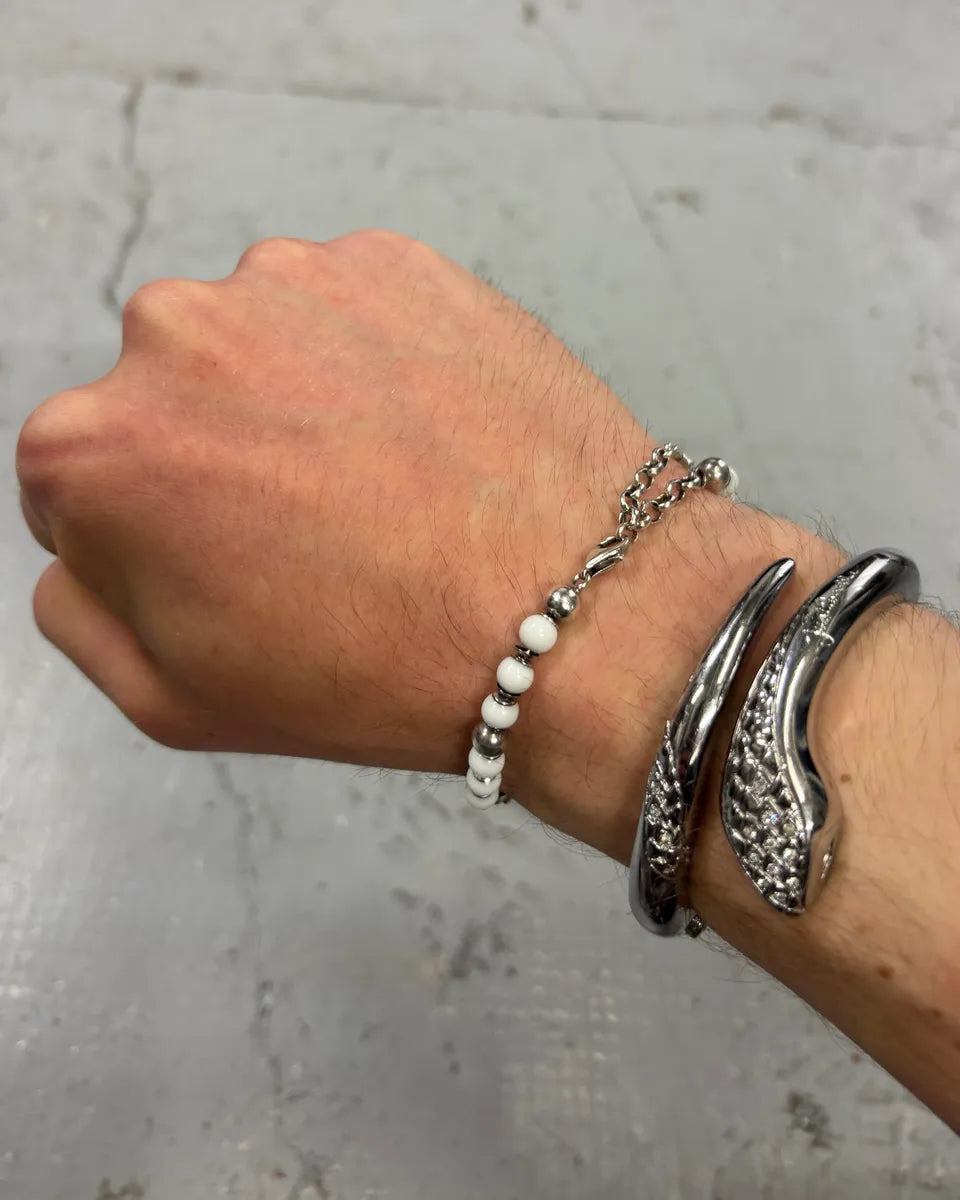 2000s Cavalli Silver Metal Snake Bracelet kdZbUMu 1