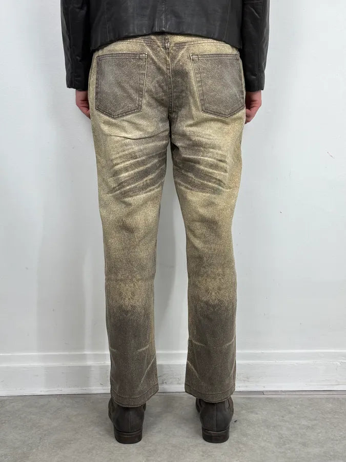 SS2004 Cavalli Taupe Sand Vitality Overprint Pants tLIxRcB 3