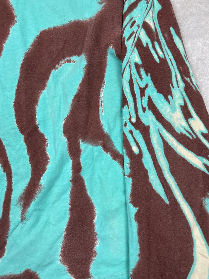SS2002 Cavalli Turquoise Hallucination Abstract Shirt ABgsVkU 8