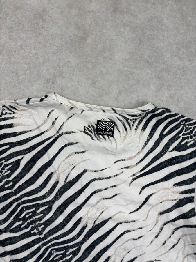 2000s Cavalli Zebra Black & White Longsleeve dbqJKtG 5
