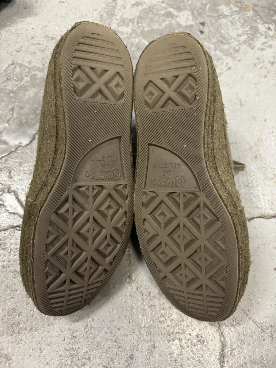 JW Anderson Converse Green High Mohair Shoes txjJmpR 2