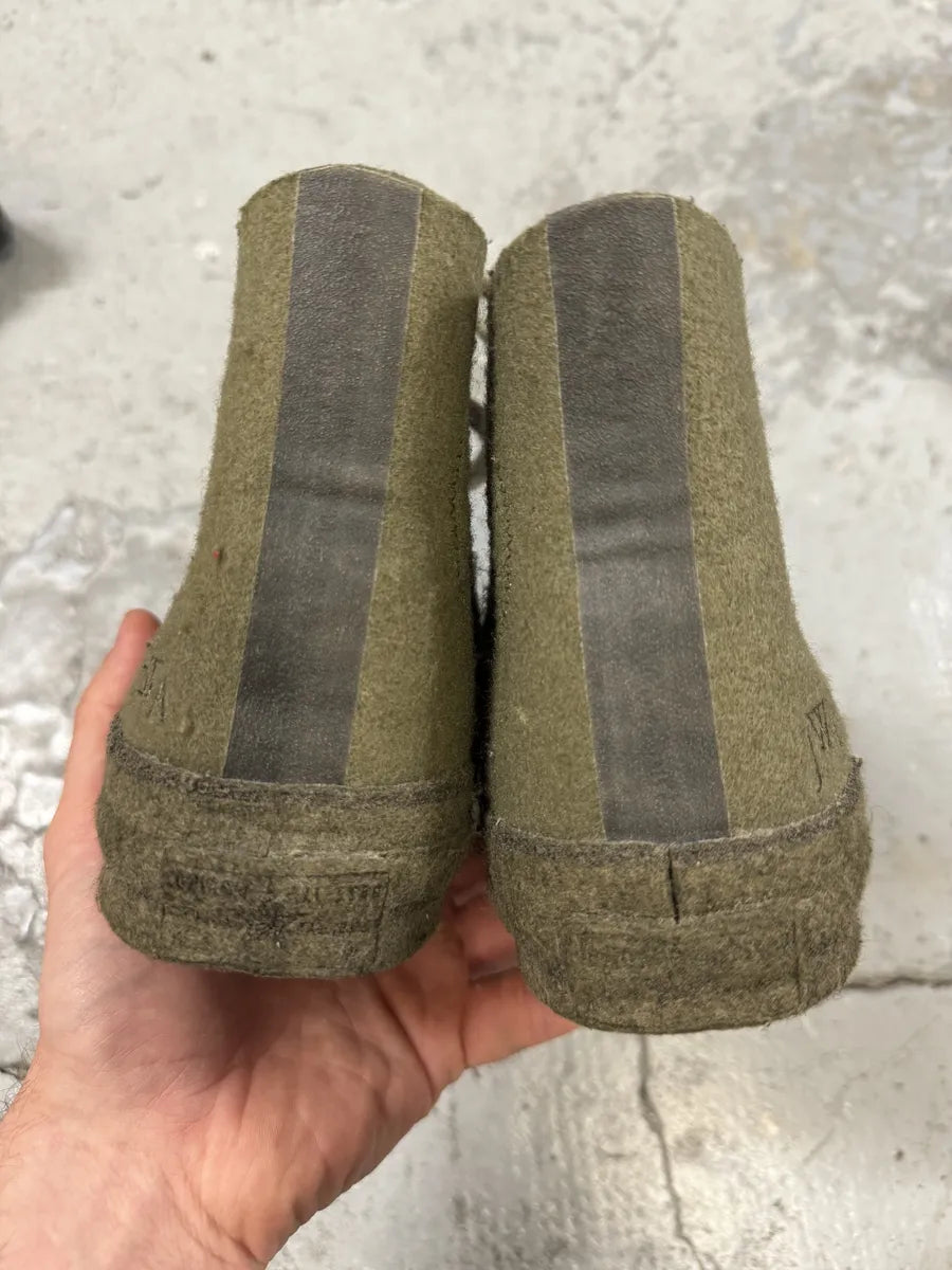 JW Anderson Converse Green High Mohair Shoes txjJmpR 3
