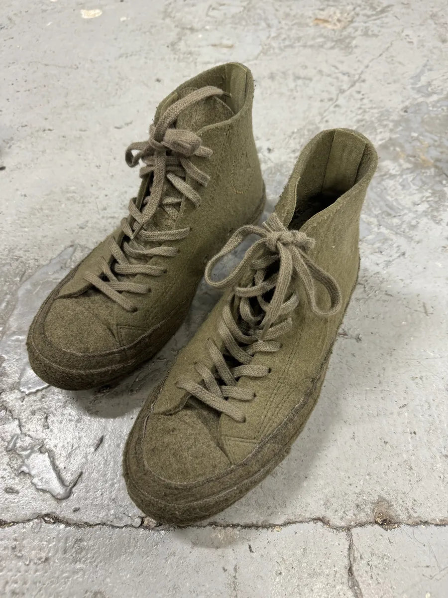 JW Anderson Converse Green High Mohair Shoes txjJmpR 8