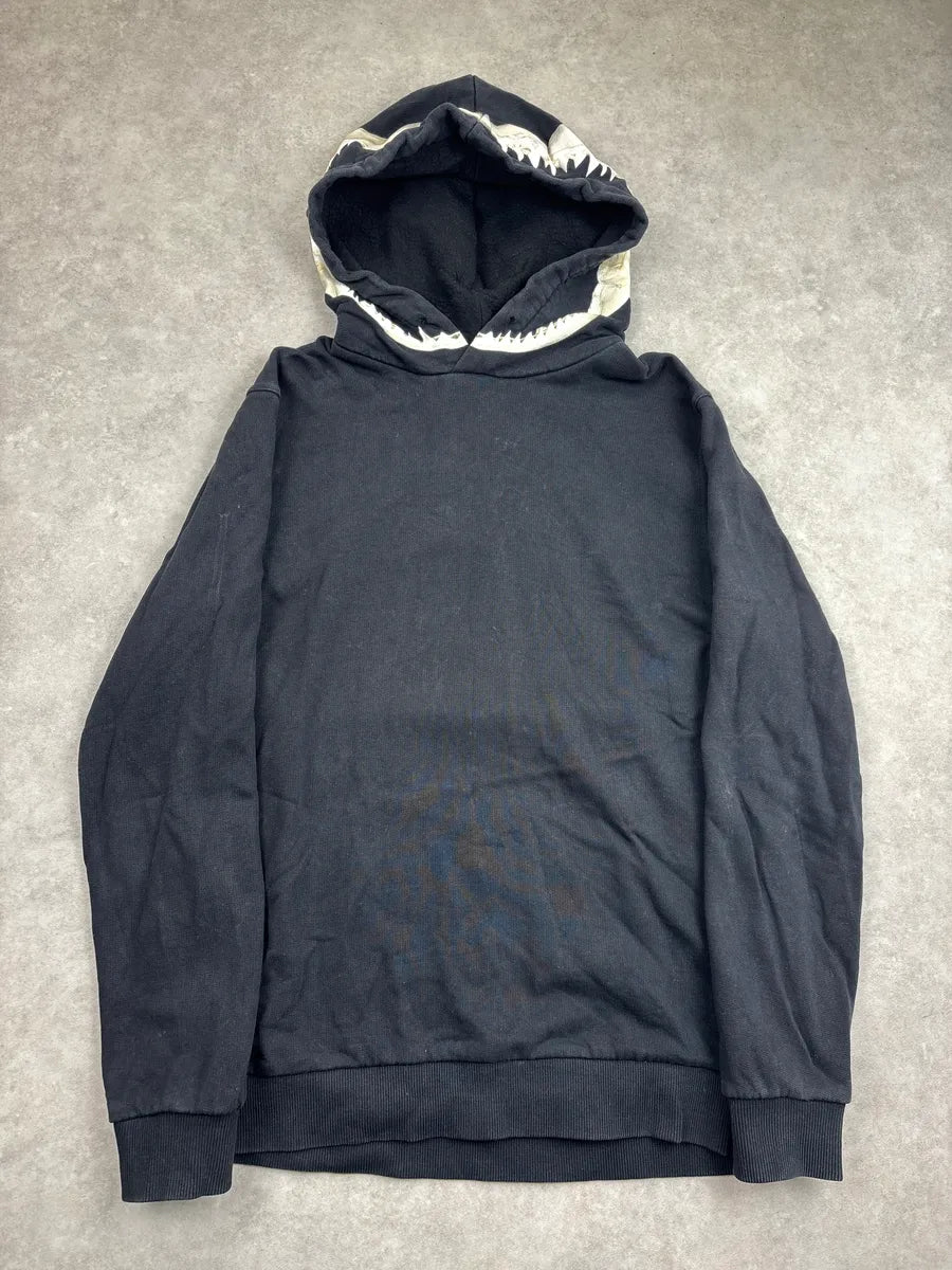 AW2017 Givenchy Black Shark Jaw Pullover Hoodie by Riccardo Tisci jyBuPqSW 0