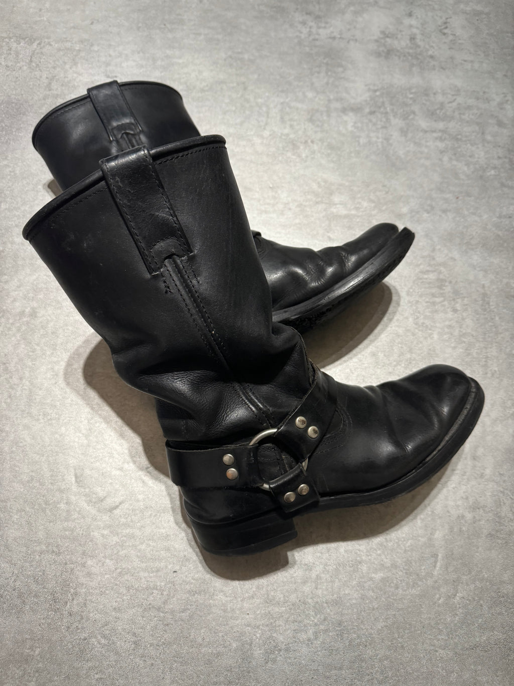 2000s DMP Moto Biker Black Ankle Boots (undefined) - 3