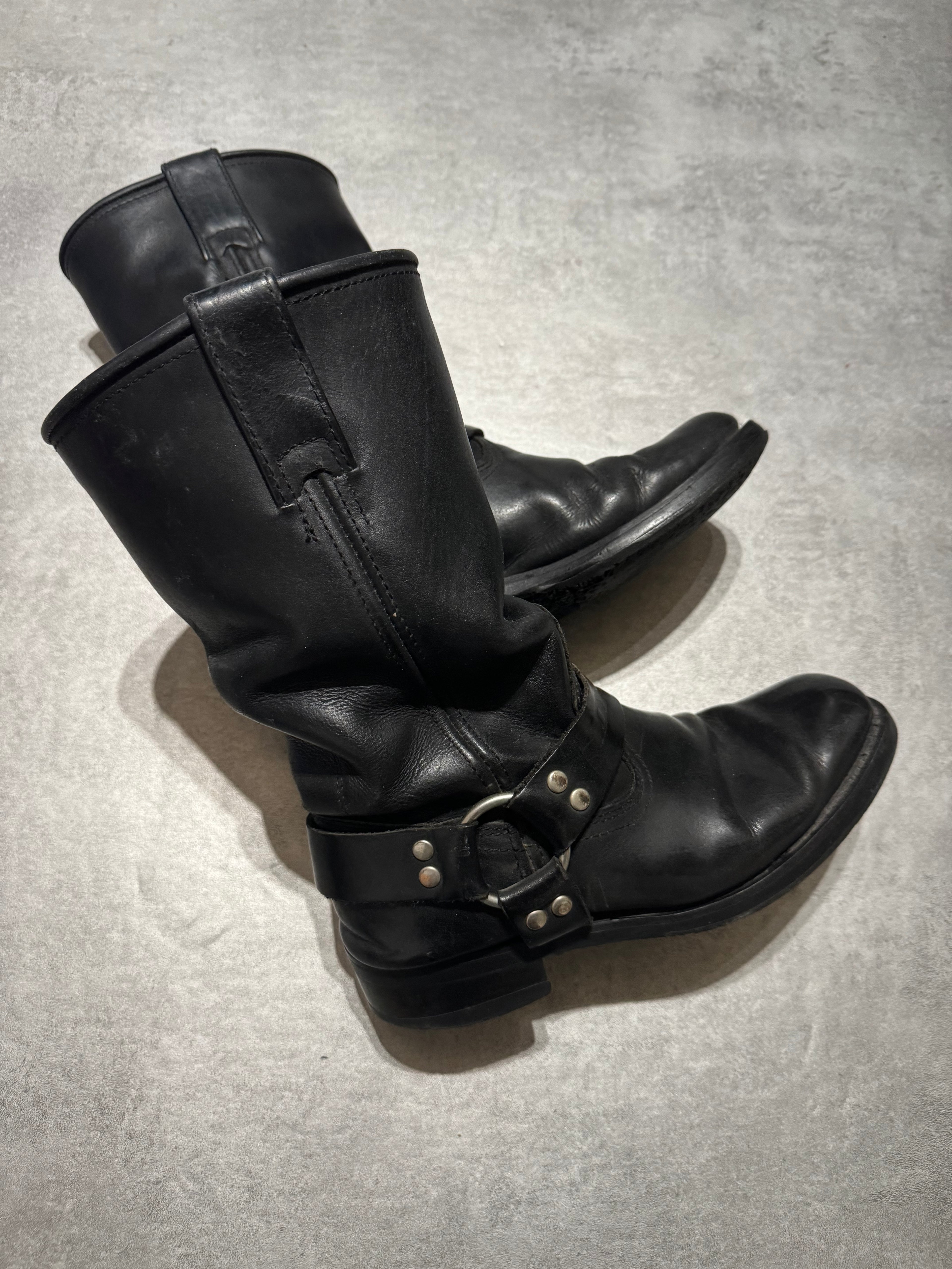2000s DMP Moto Biker Black Ankle Boots (undefined) - 3