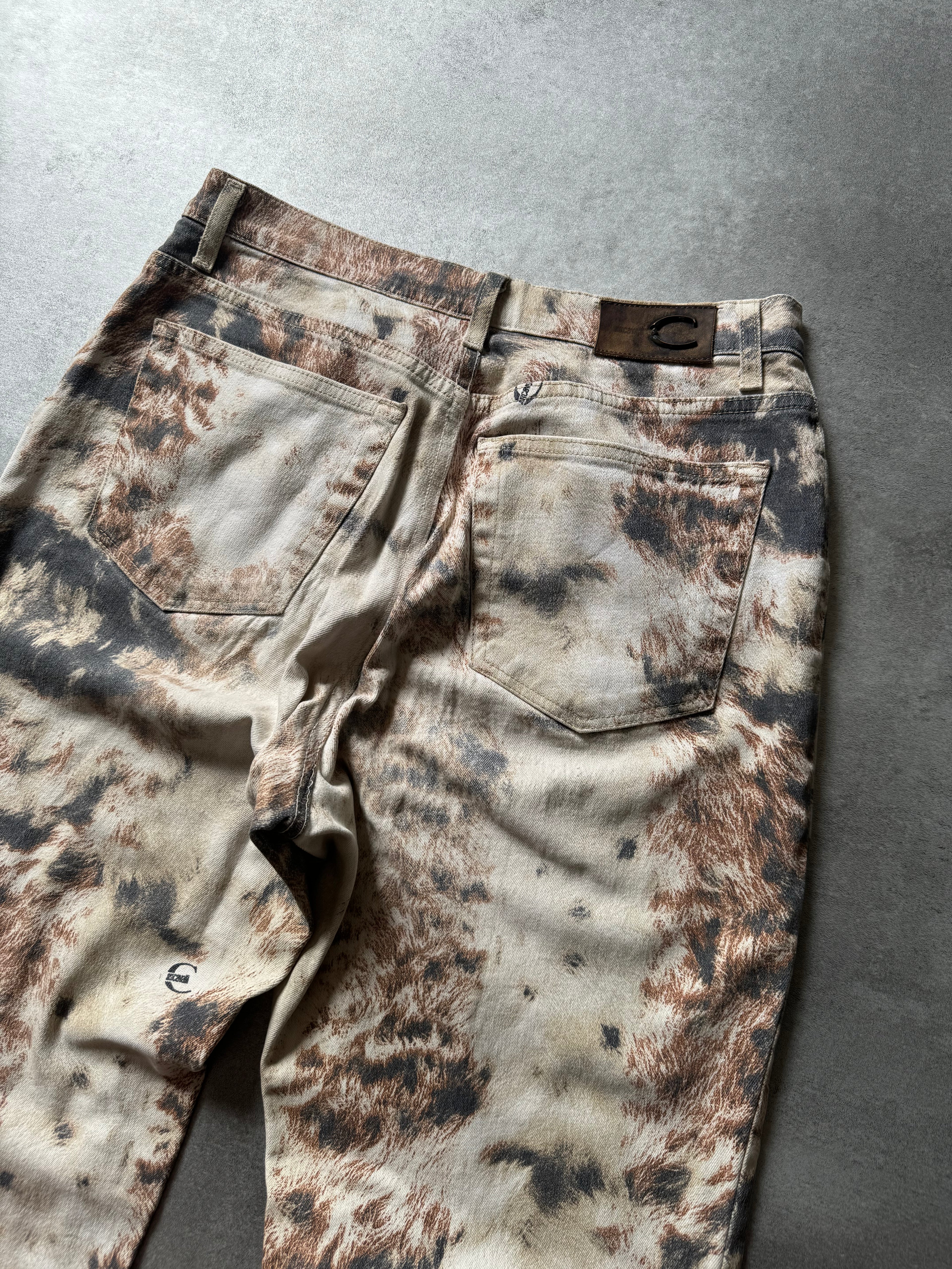 AW2003 Cavalli Animal Fur Print Cozy Pants (M) - 3