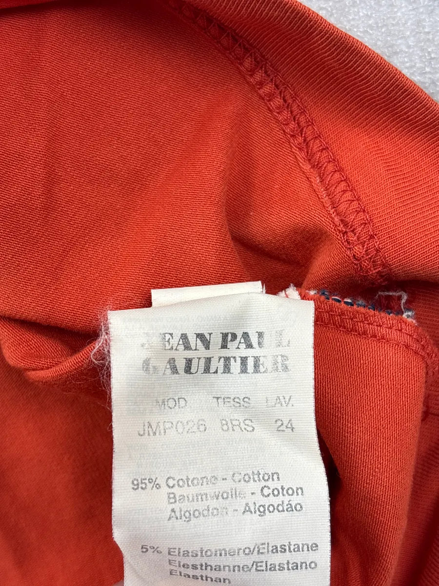 2000s Jean Paul Gaultier Orange Cross Longsleeve kELlsFkm 11