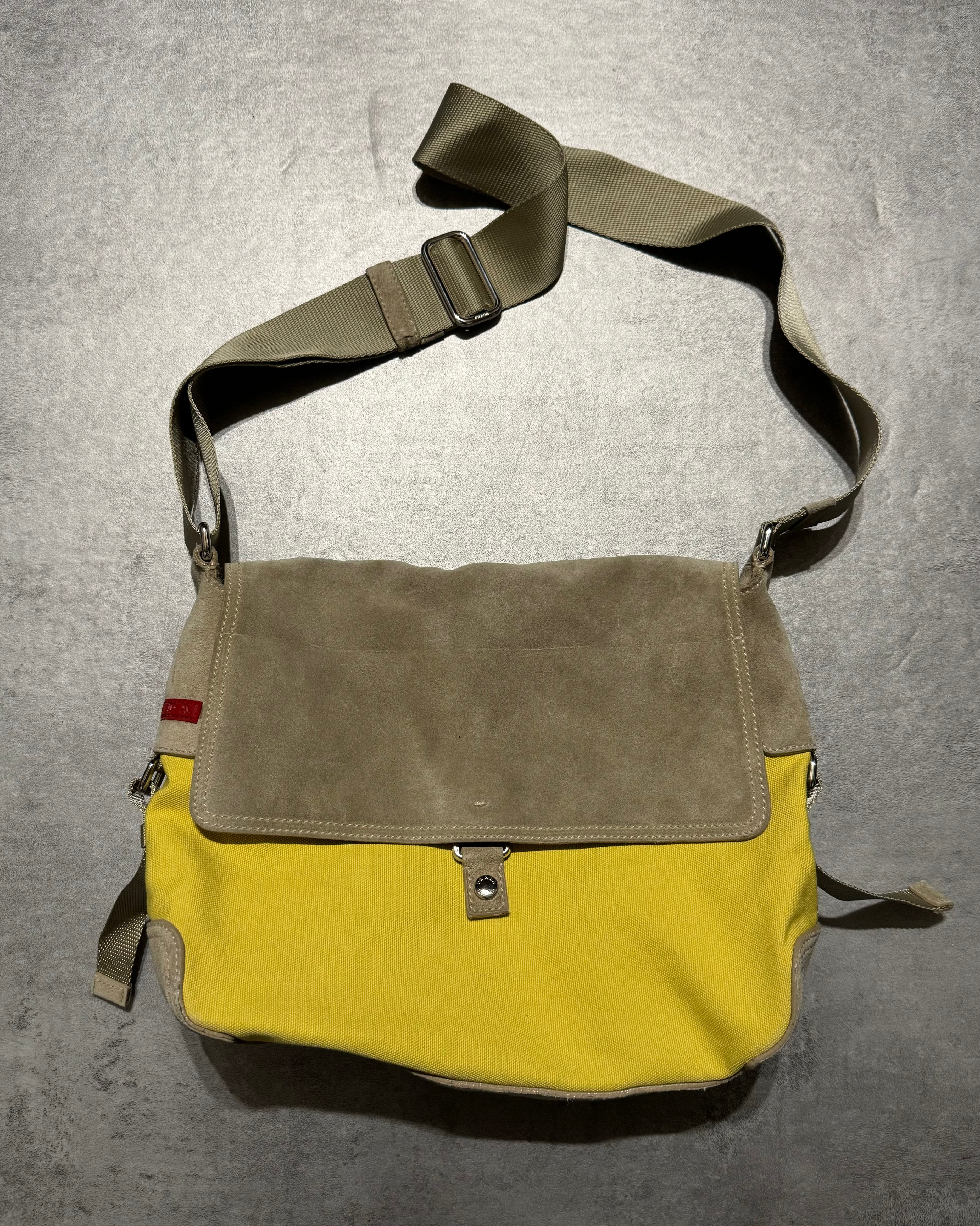 2000s Prada Linea Rossa Yellow Shoulder Bag (OS) - 2