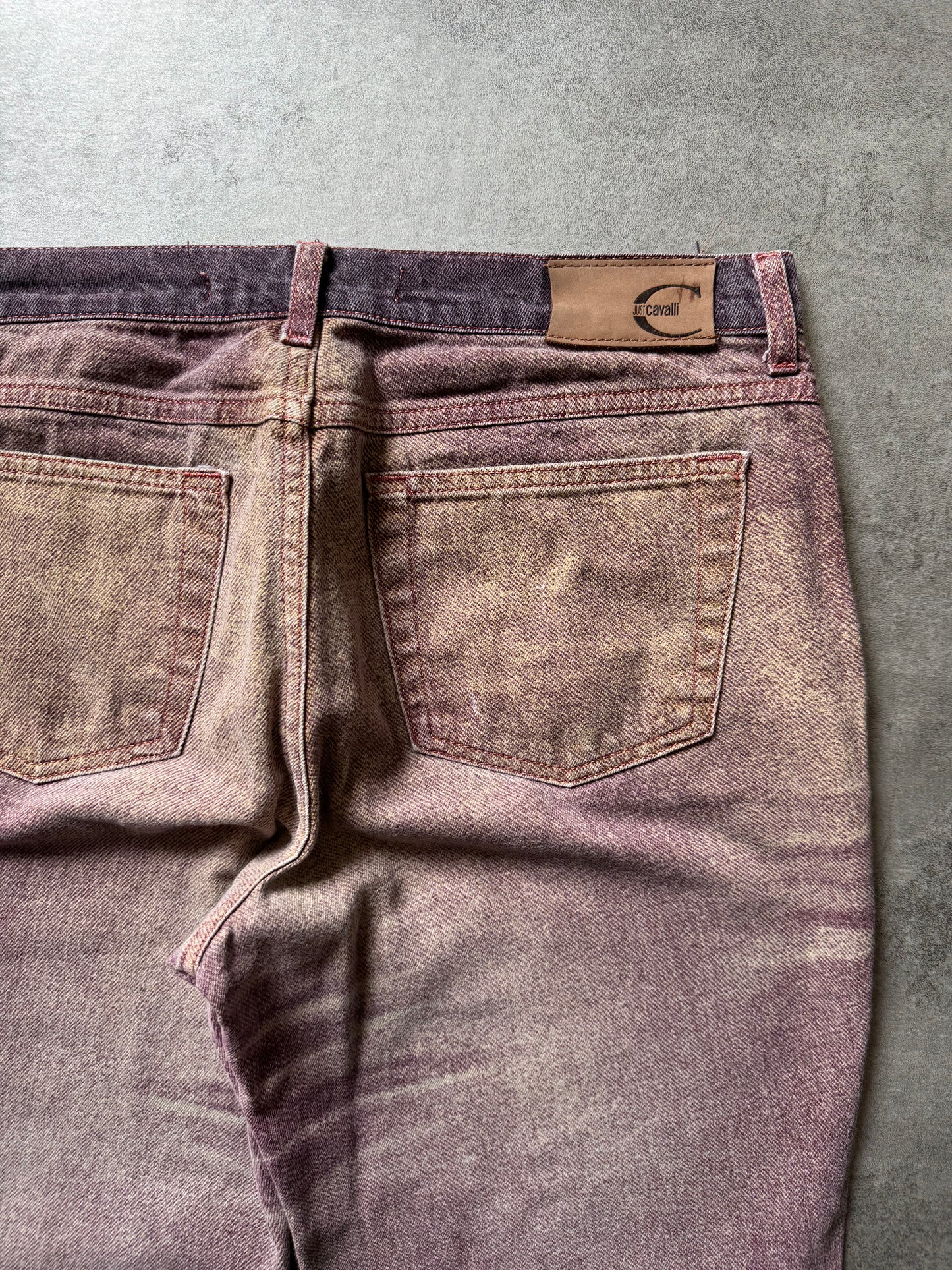SS2004 Cavalli Faded Purple Relaxed Pants (M) - 3