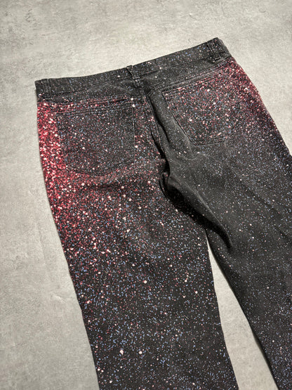 2000s Roberto Cavalli Galaxy Expansion Red Pants (L) - 3