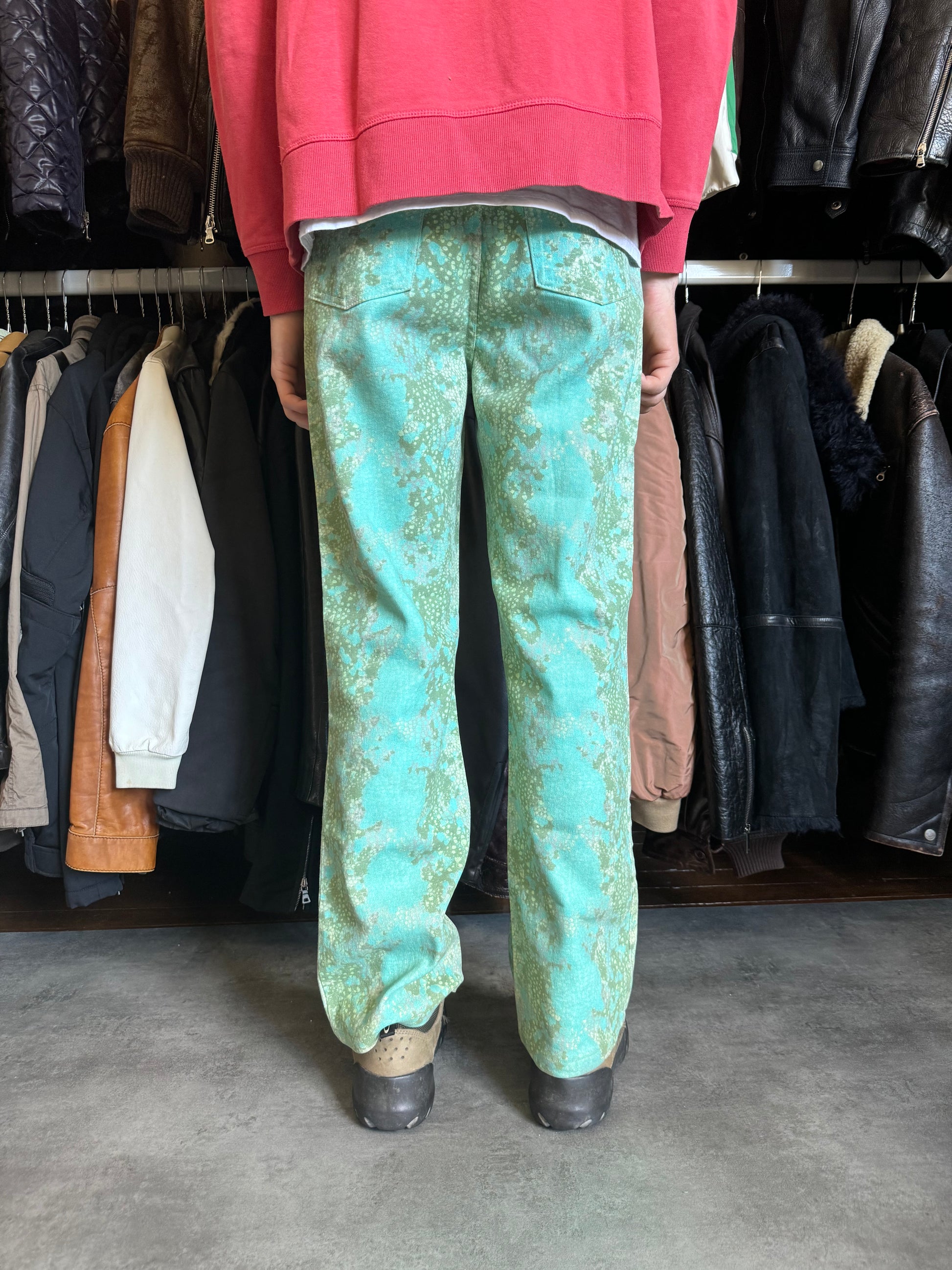 2000s Cavalli Aqua Nenuphare Pants (M) - 3