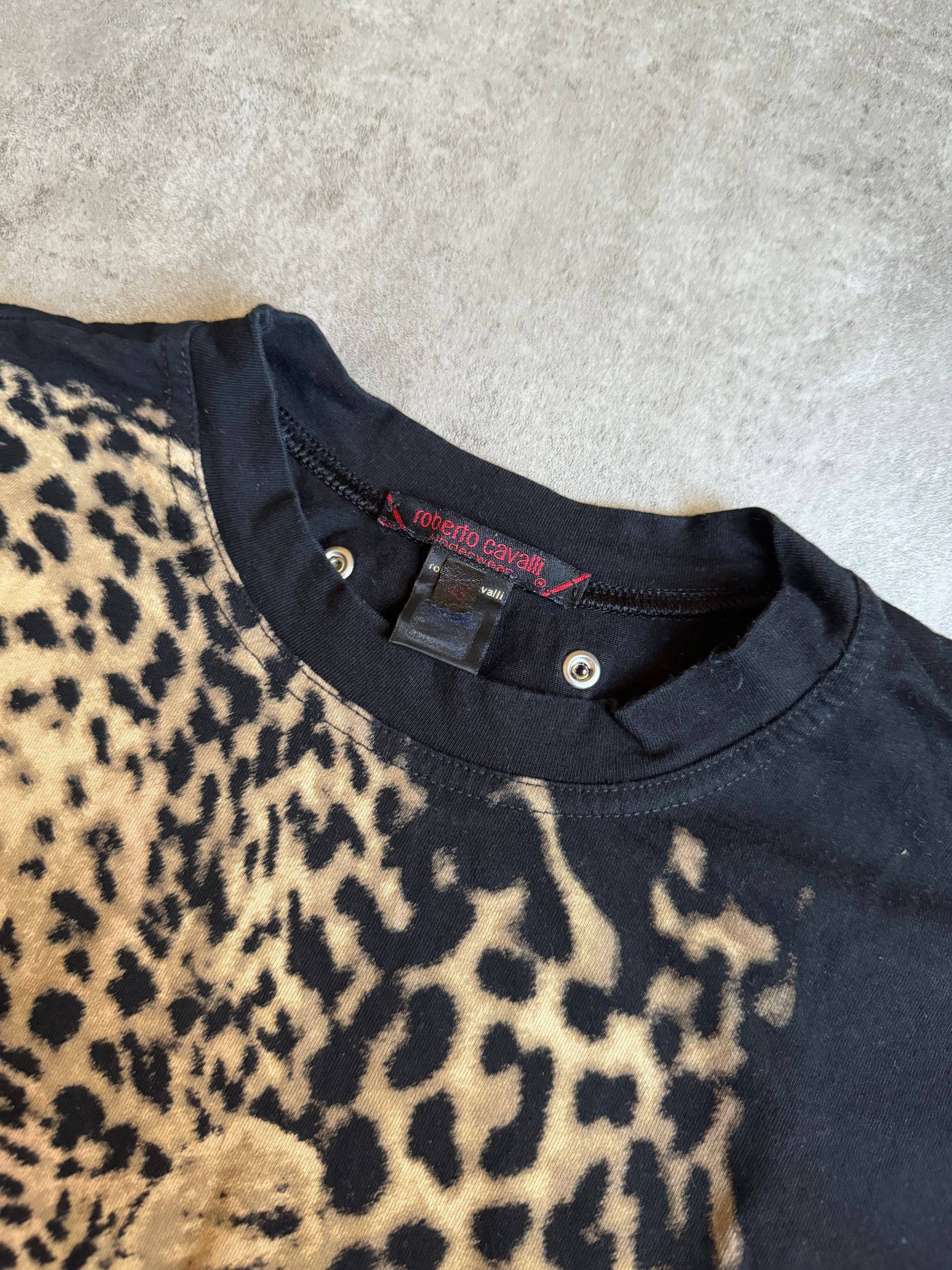 AW2000 Roberto Cavalli Leopard Black Longsleeves (XS/S) - 6