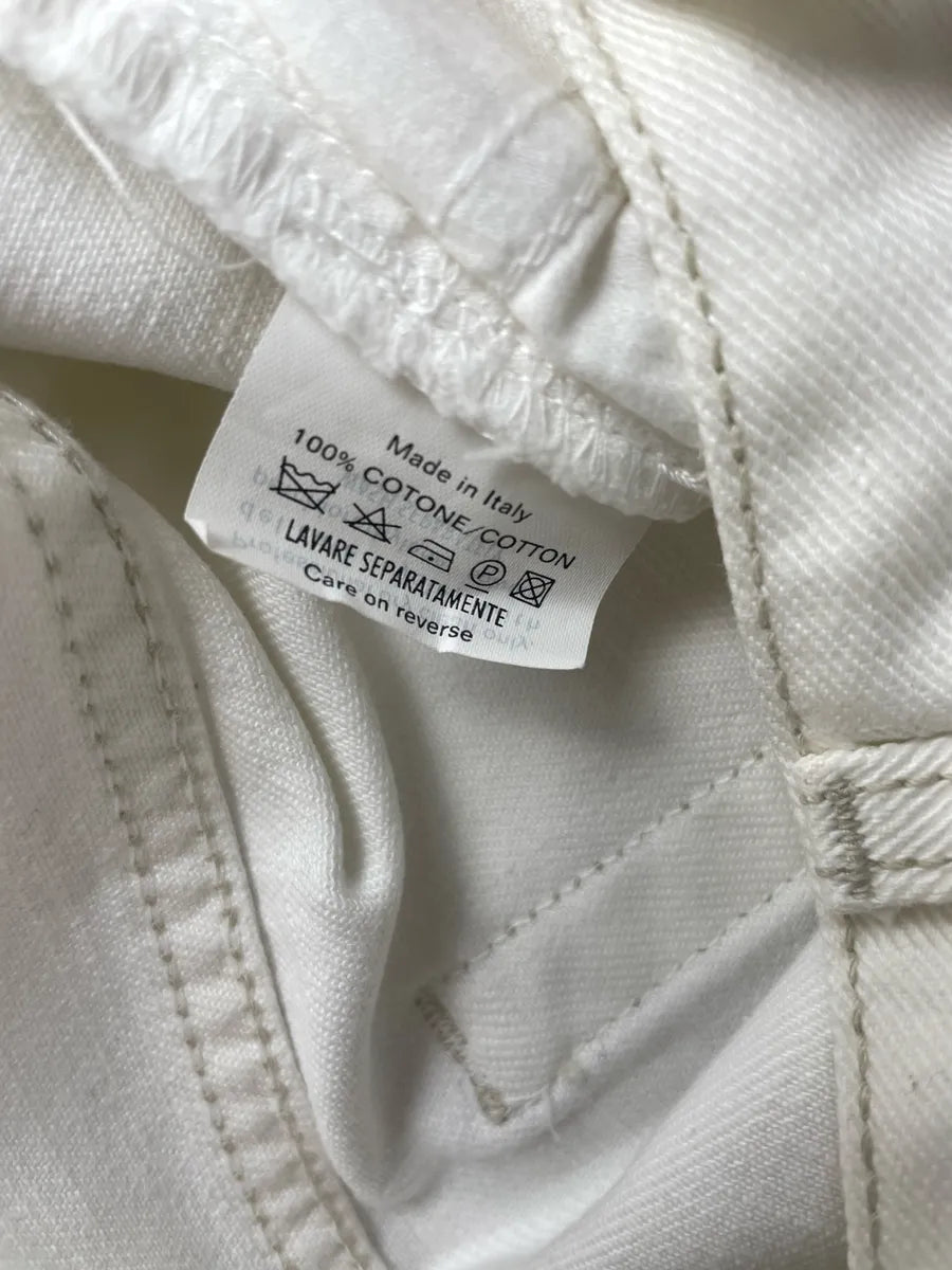 2010s Gucci White Denim Script Jeans kKiZXWGK 10