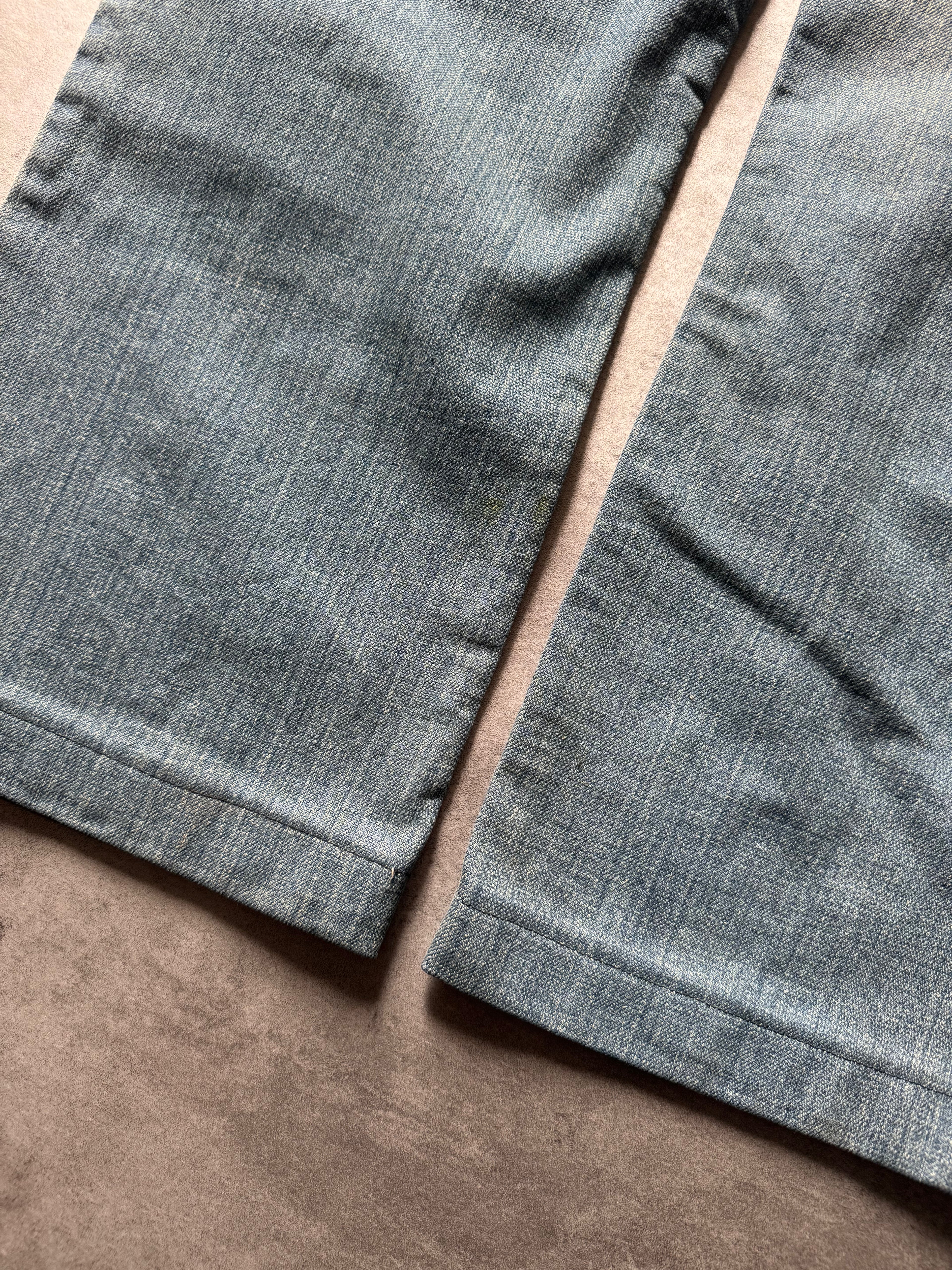 FW2006 Dolce & Gabbana Orange Poem Faded Jeans (M) - 4