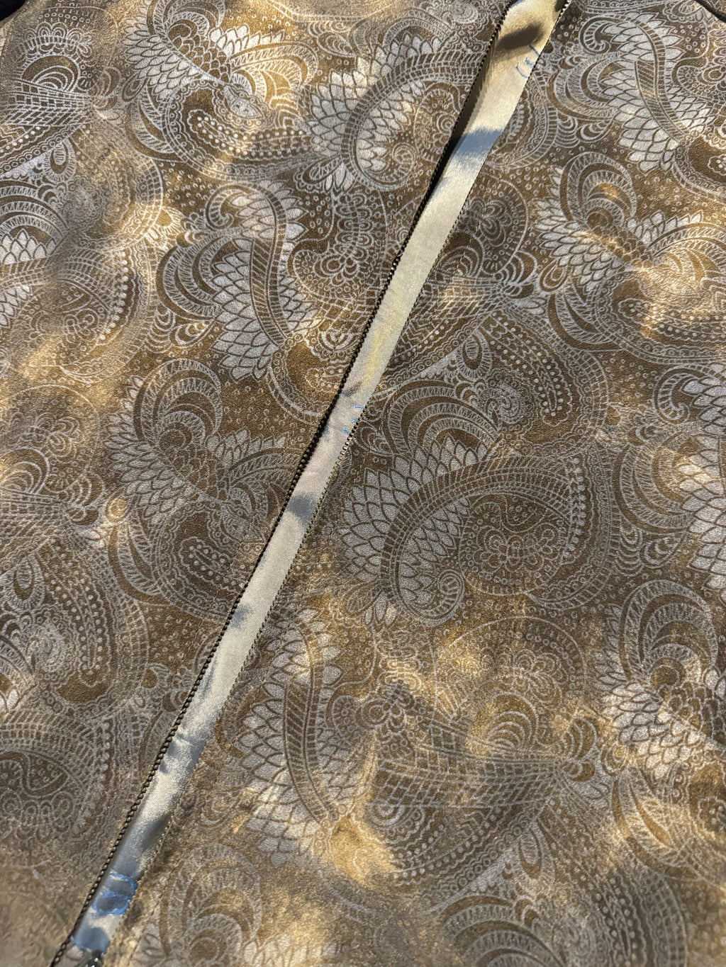 2000s Cavalli Brown Spiritual Dragon Faded Leather Premium Jacket (L) - 11