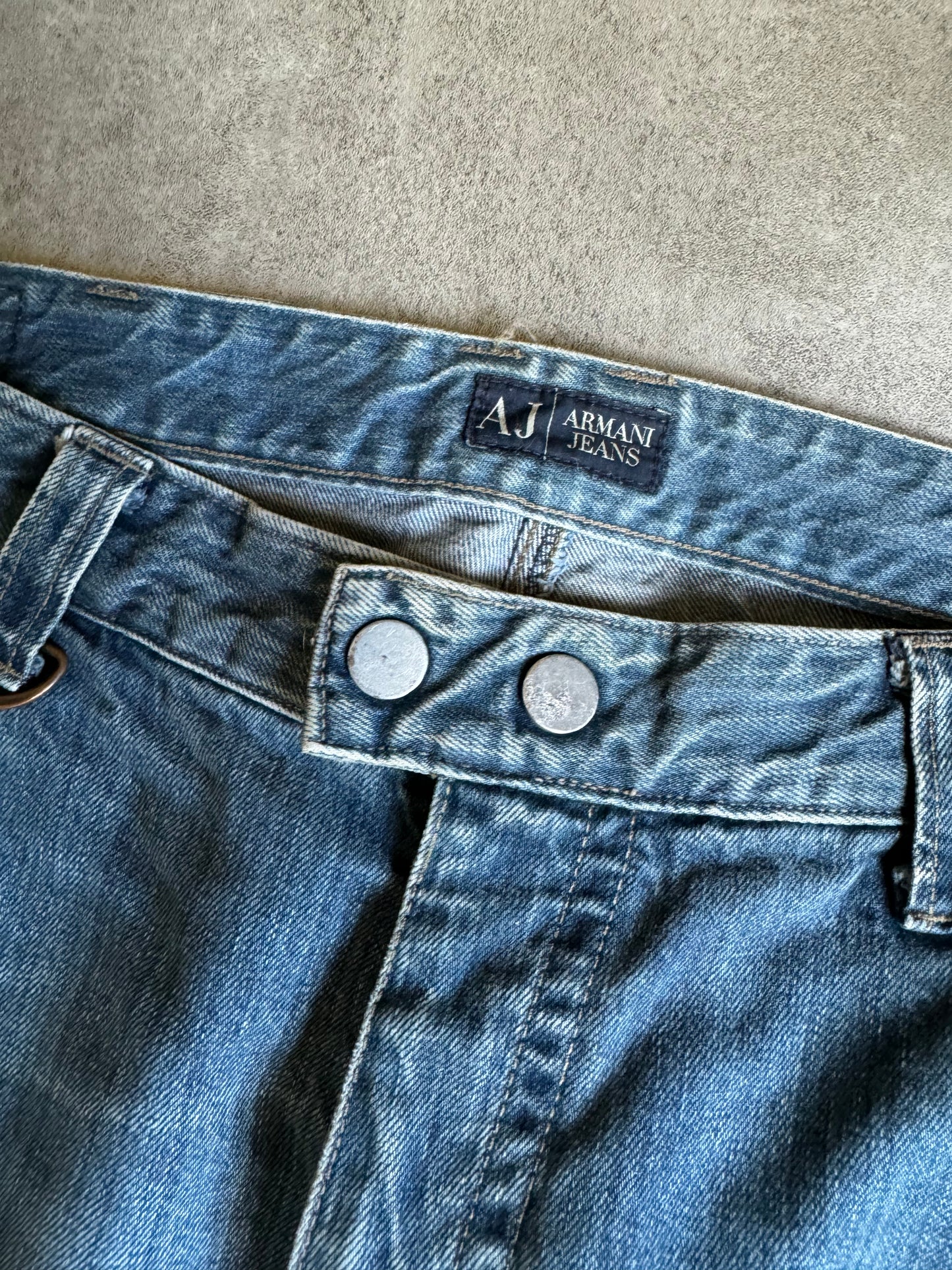 2000s Armani Bondage Cargo Denim Jeans (M) - 5