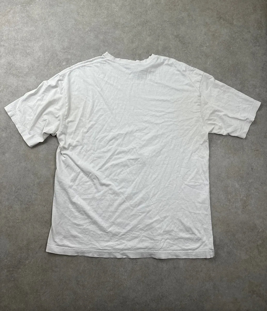 SS2018 Balenciaga White BB Logo Distressed Neckline T-Shirt kOGZtTwC 4