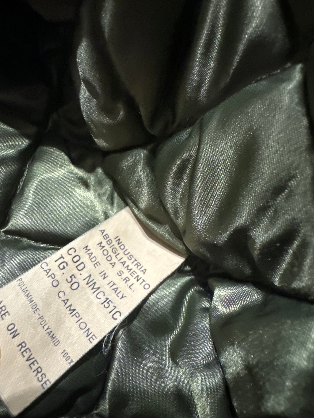 1990s Moschino Olive Nylon Italian Aero Bomber Jacket (M/L) - 7