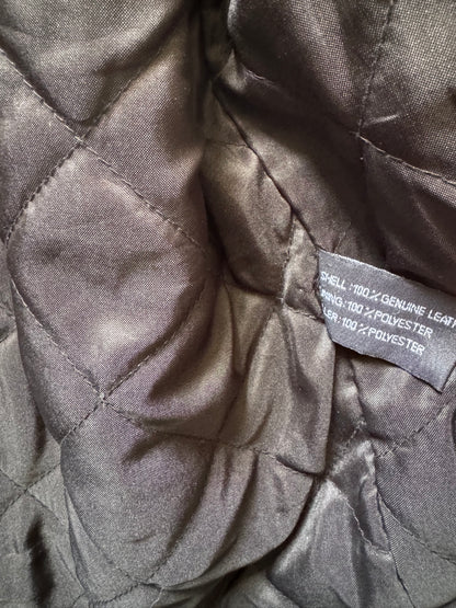 2000s Conbipel Shearling Leather Minimalist Relaxed Jacket  (S) - 8