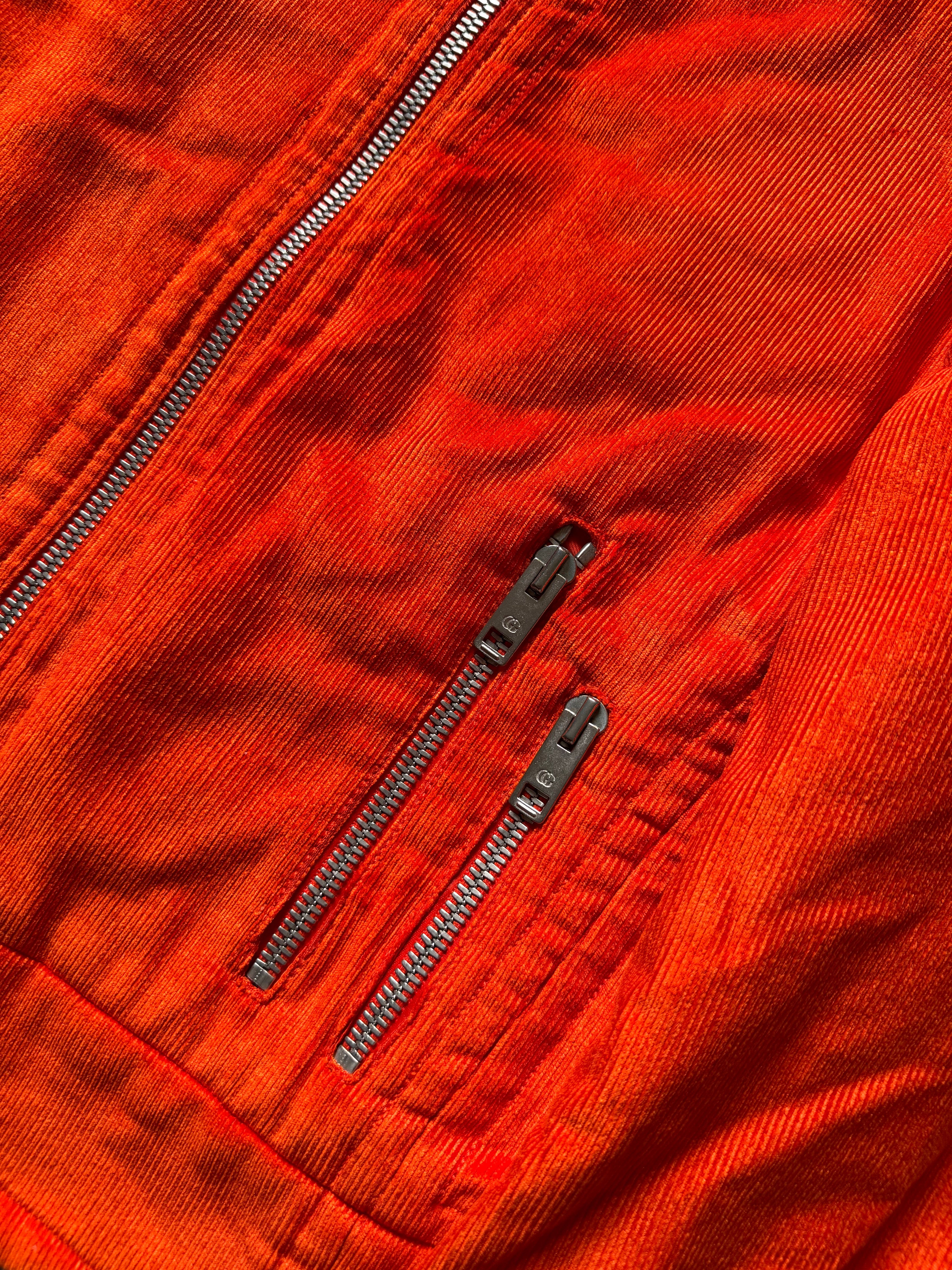 FW1999 Gucci Orange Biker Jacket by Tom Ford (S) - 10