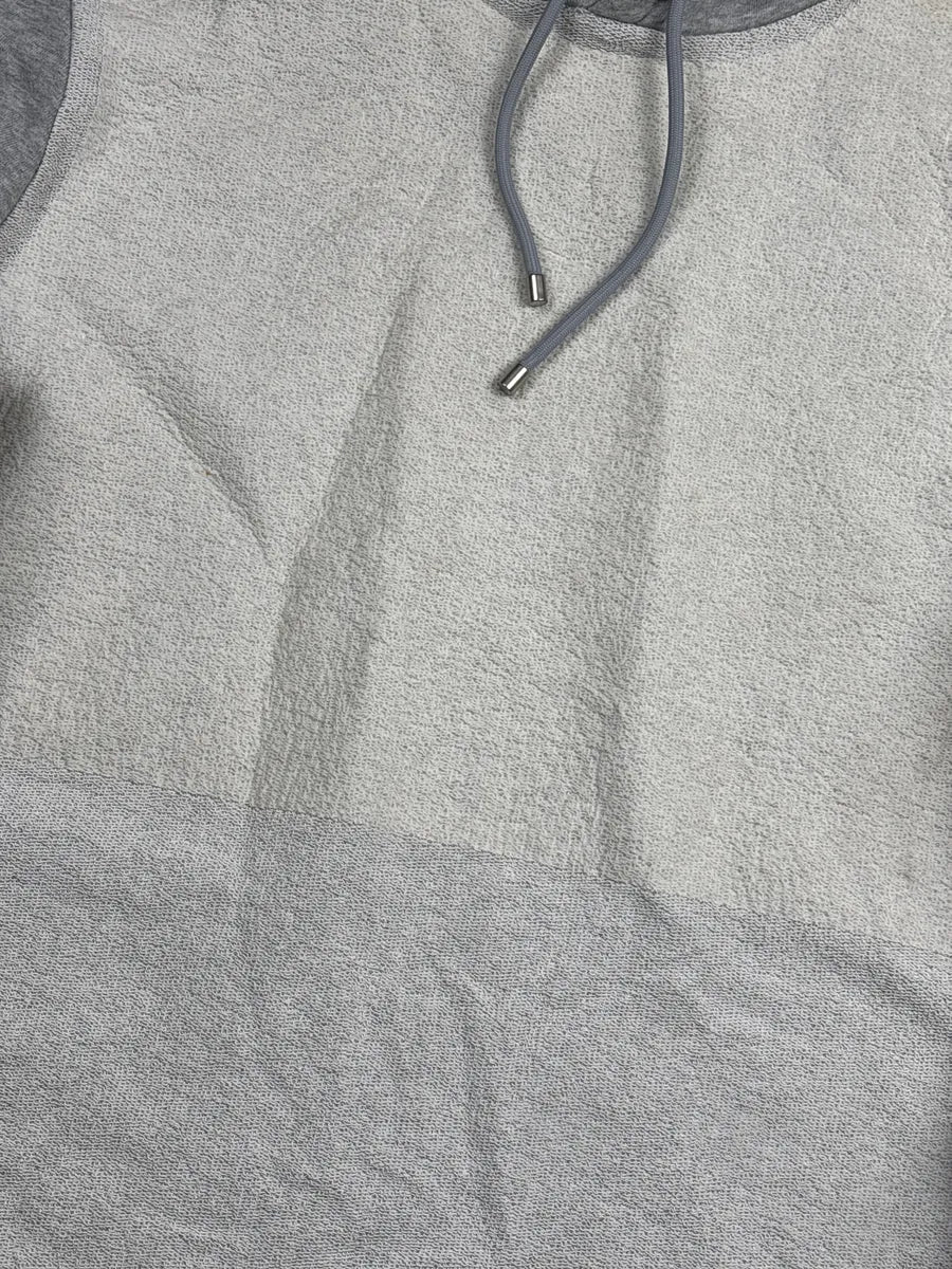 AW2014 Balenciaga Light Grey Contrast Panel Hoodie kVOBVbIV 4
