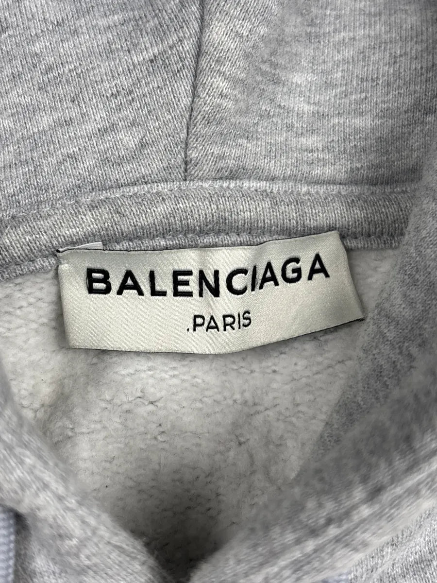 AW2014 Balenciaga Light Grey Contrast Panel Hoodie kVOBVbIV 9