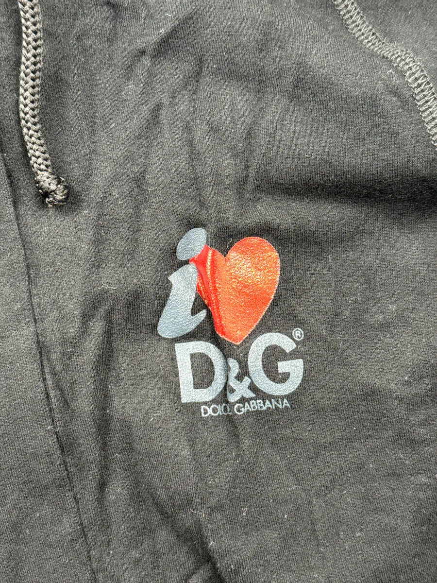 AW2006 Dolce & Gabbana Black Heart Zip-Up Hoodie kYMhPVfz 8