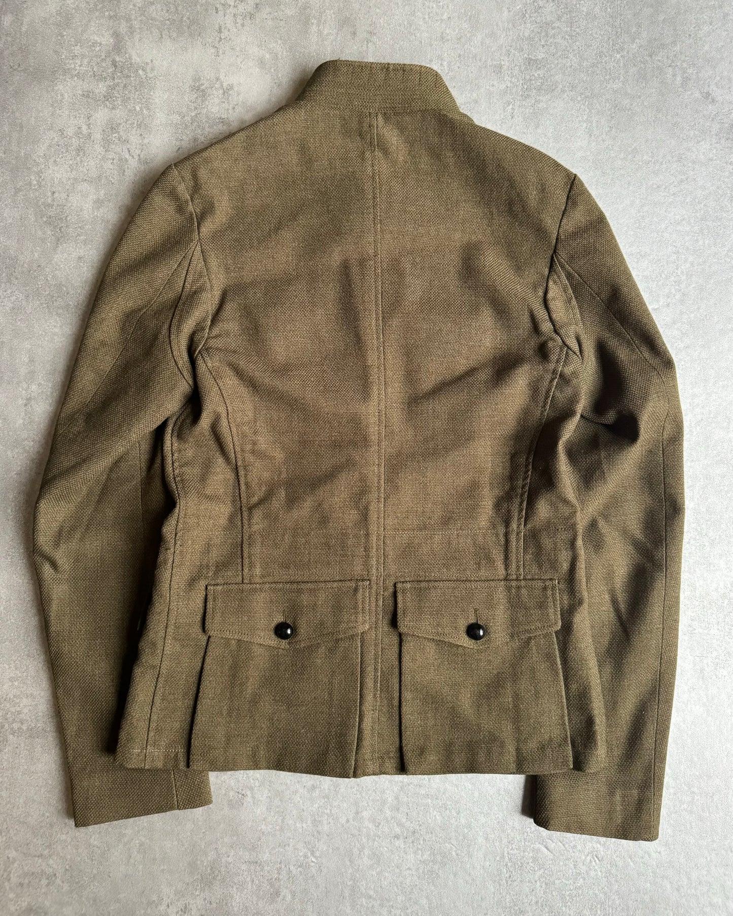 AW2006 Balenciaga Army Tailored Premium Mao Jacket (M) - 2