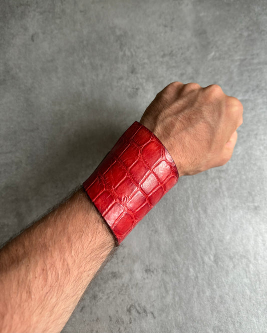 Isaac Sellam x Scunzani Genuine Red Crocodile Avant-Garde Astro Bracelet (OS) - 1