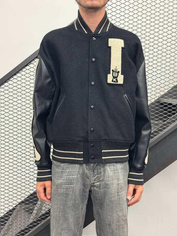 Kapital Bones Black Wool Varsity Jacket OQqwclu 1
