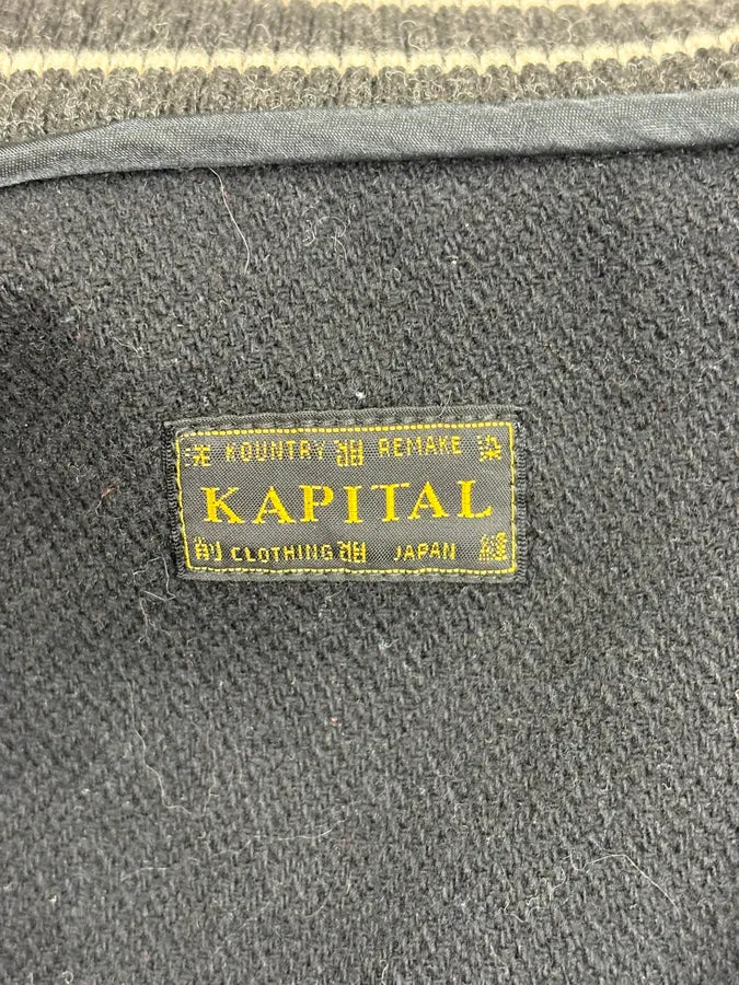 Kapital Bones Black Wool Varsity Jacket OQqwclu 8