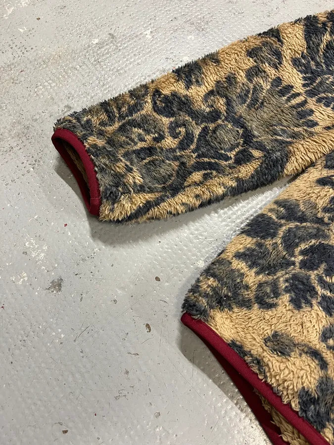 Kapital Damask Fleece Snap Beige Sweater soeDxgH 6