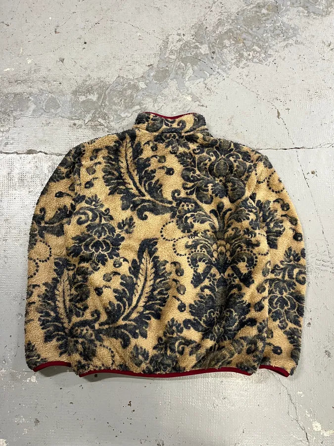 Kapital Damask Fleece Snap Beige Sweater soeDxgH 7