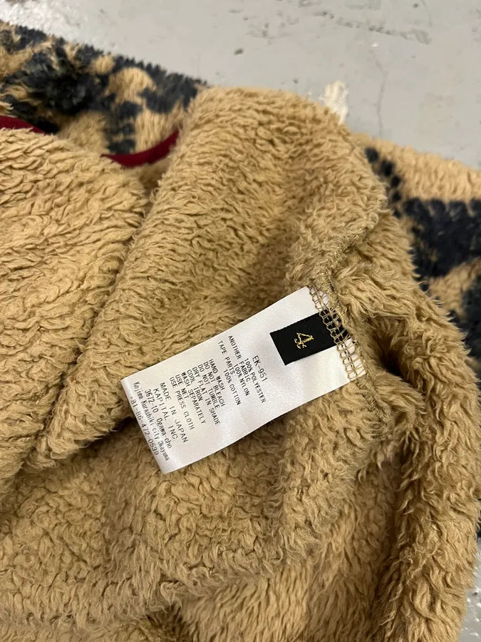 Kapital Damask Fleece Snap Beige Sweater soeDxgH 9