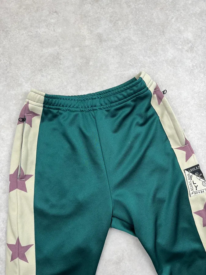 Kapital Green Beige Side Stars Elastic Jogger Pants xLjinuP 5