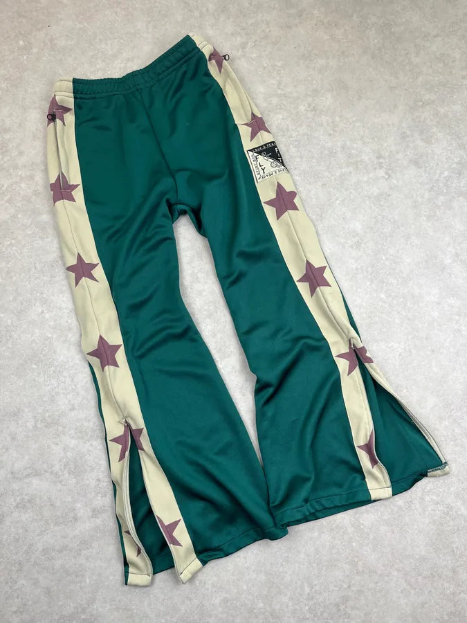 Kapital Green Beige Side Stars Elastic Jogger Pants xLjinuP 4