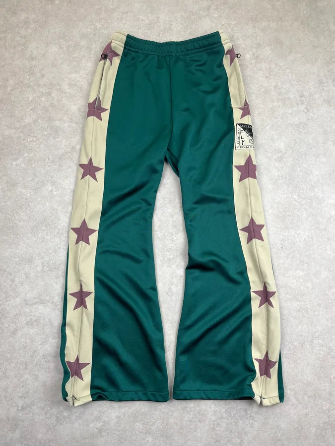 Kapital Green Beige Side Stars Elastic Jogger Pants xLjinuP 0