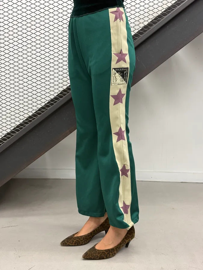 Kapital Green Beige Side Stars Elastic Jogger Pants xLjinuP 2