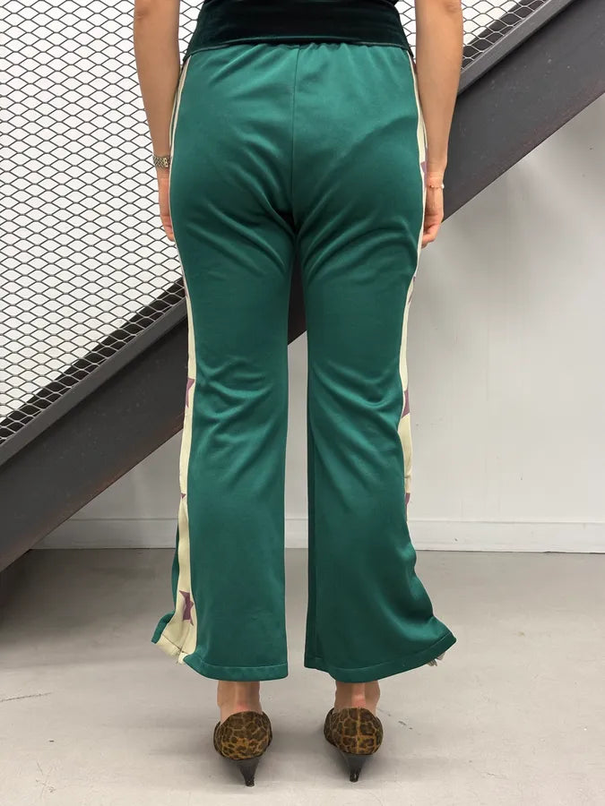Kapital Green Beige Side Stars Elastic Jogger Pants xLjinuP 3