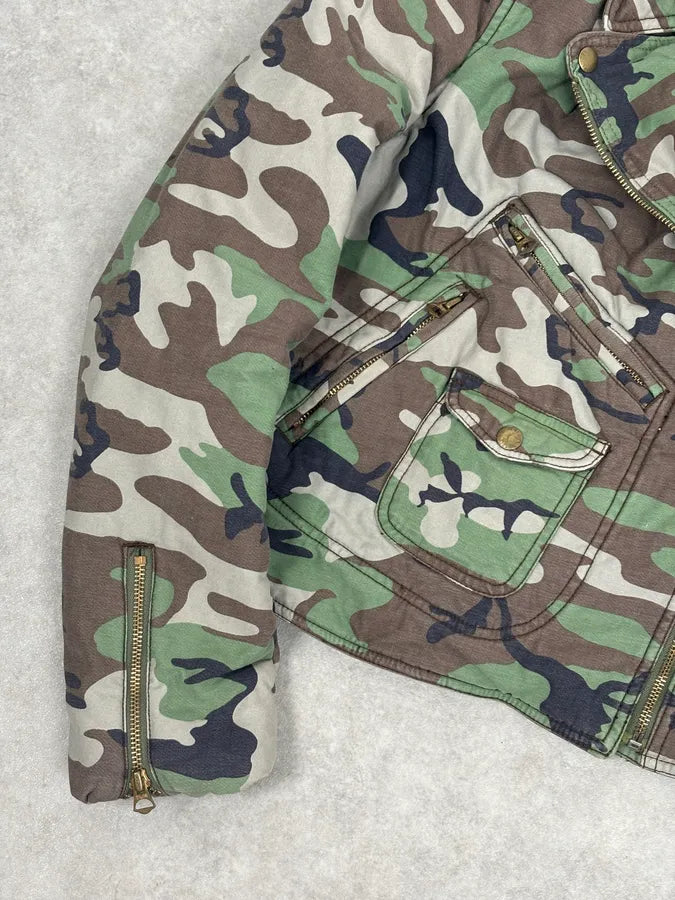 Ralph Lauren Military Camo Perfecto Biker Jacket YJgylvg 7