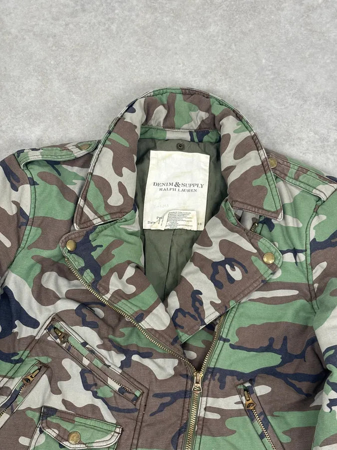Ralph Lauren Military Camo Perfecto Biker Jacket YJgylvg 4
