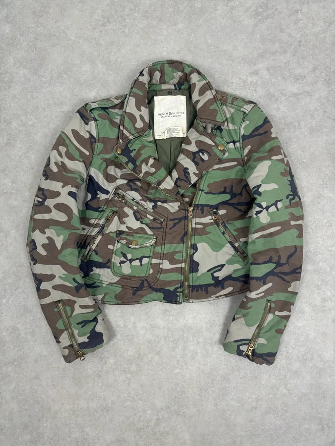 Ralph Lauren Military Camo Perfecto Biker Jacket YJgylvg 2