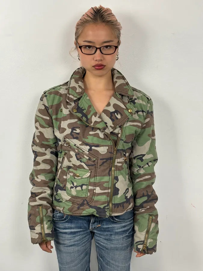 Ralph Lauren Military Camo Perfecto Biker Jacket YJgylvg 0
