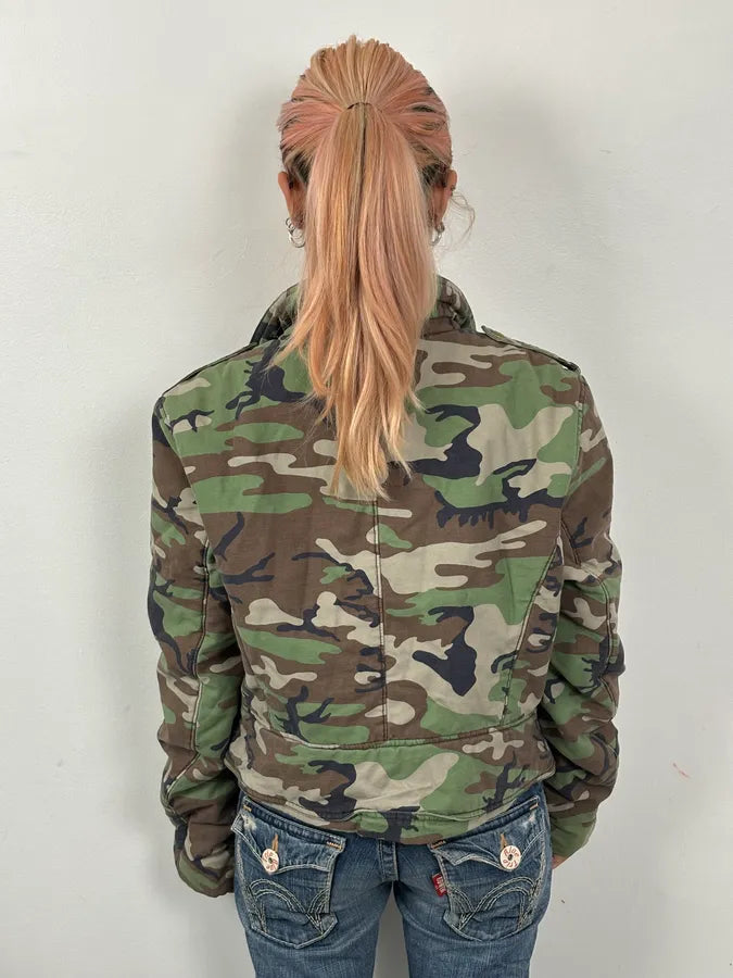 Ralph Lauren Military Camo Perfecto Biker Jacket YJgylvg 1